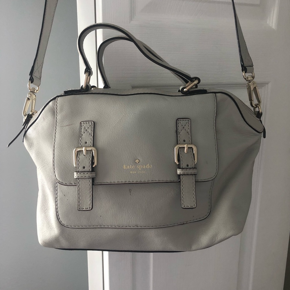 Kate Spade grey satchel purse